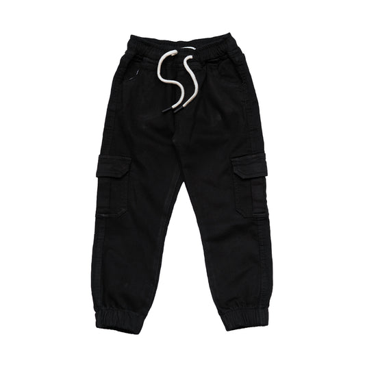Boys Black 6 Pocket Jeans