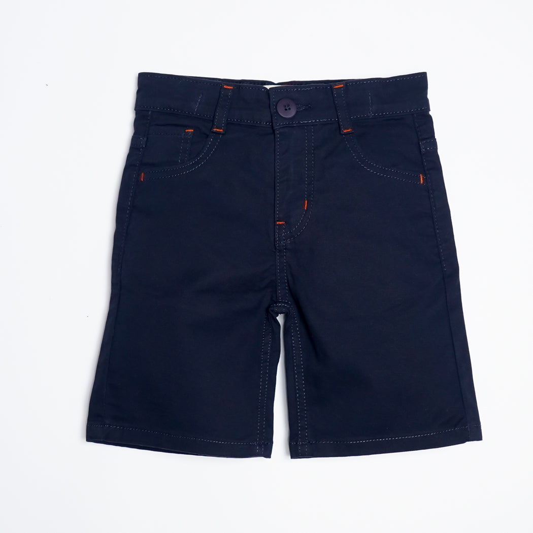 Navy Twill Shorts