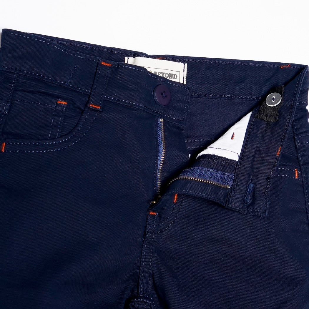 Navy Twill Shorts