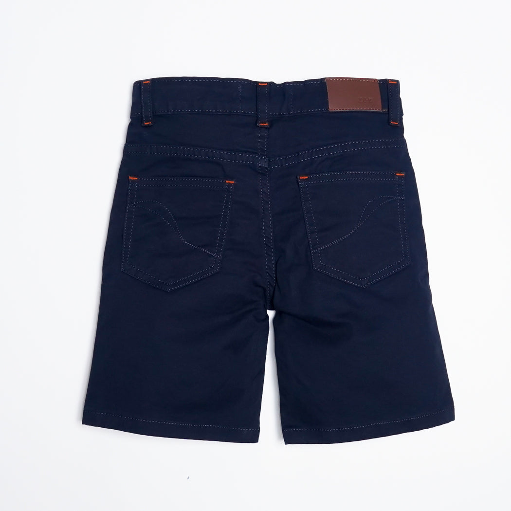 Navy Twill Shorts