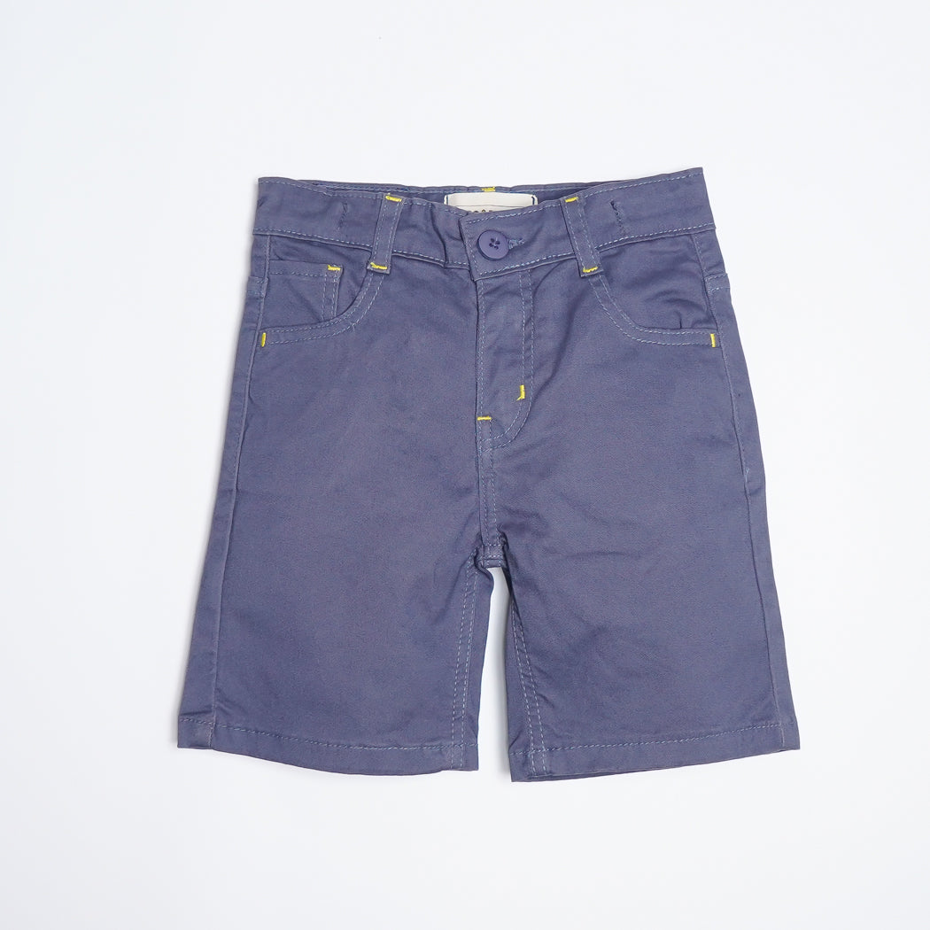 Kids Gray Twill Shorts