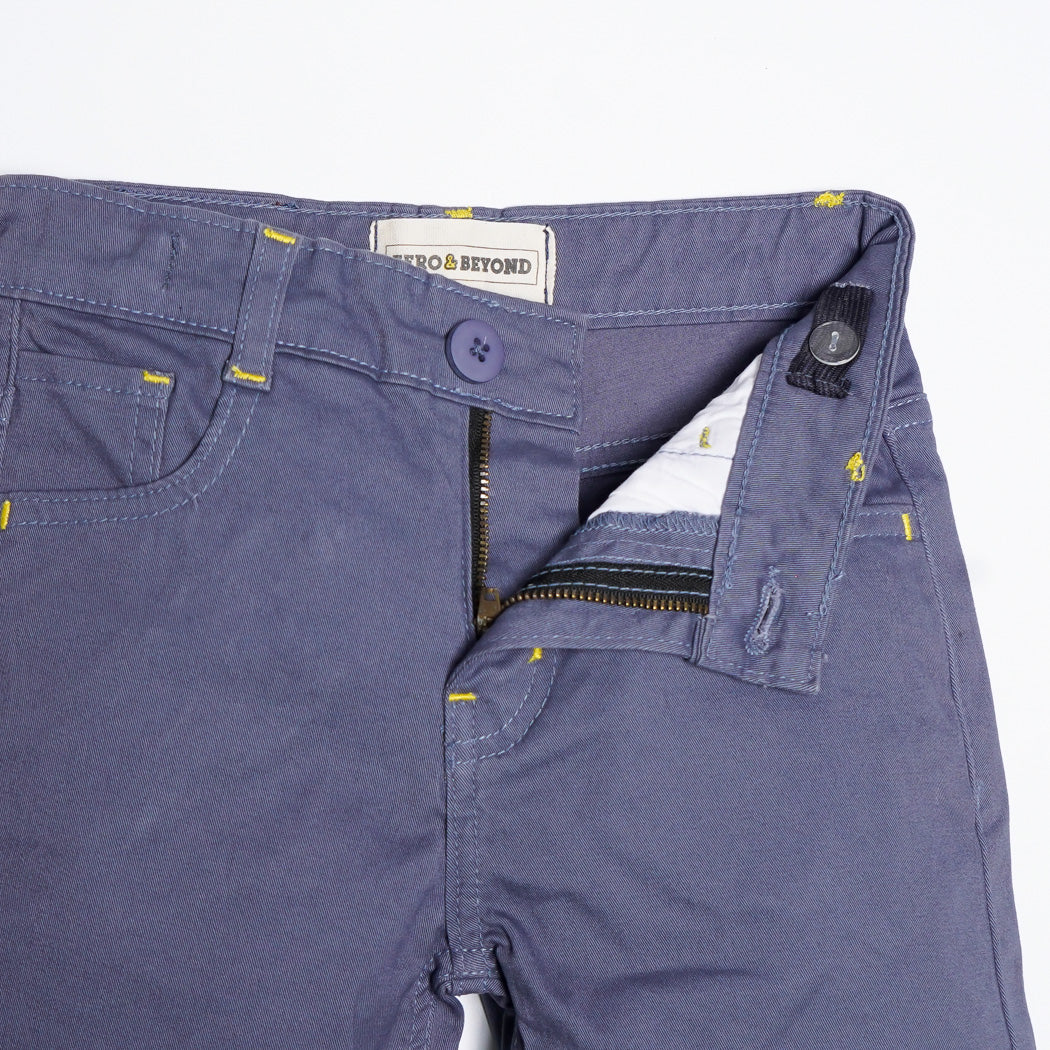 Kids Gray Twill Shorts