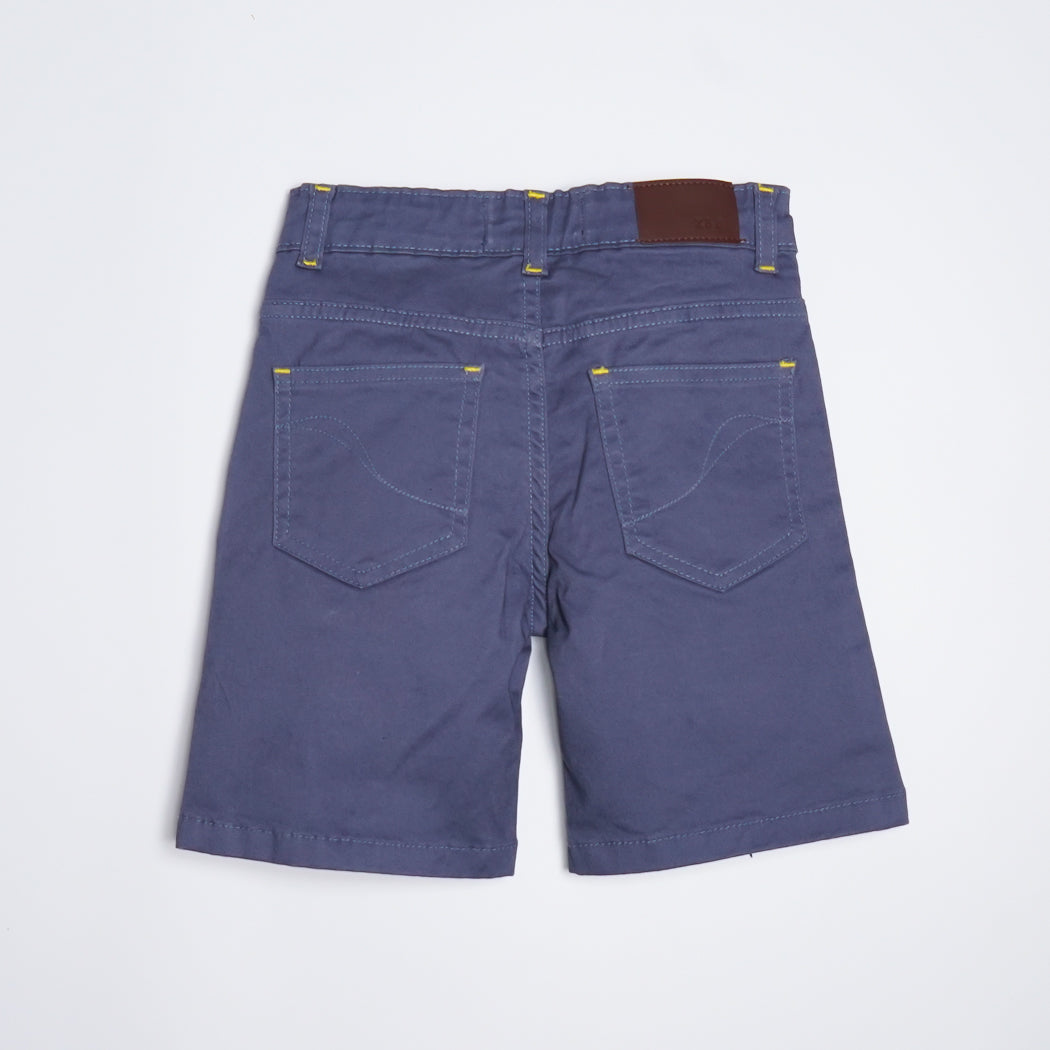 Kids Gray Twill Shorts