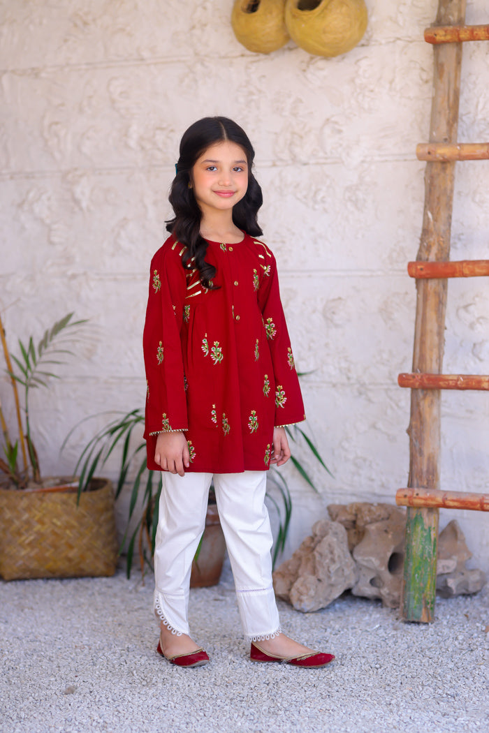 Maroon Festive Top