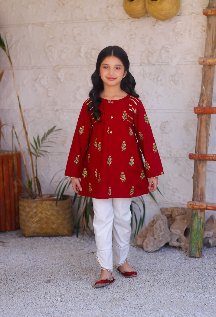 Maroon Festive Top