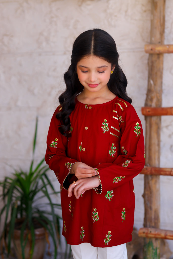 Maroon Festive Top