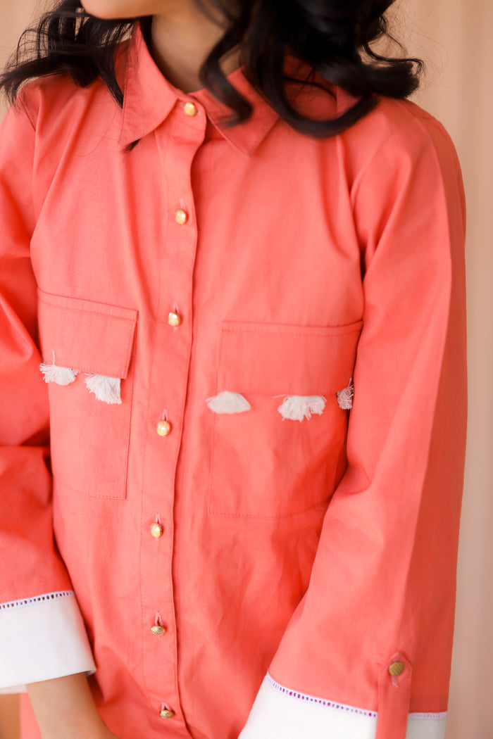 Peach Solid Co-Ord