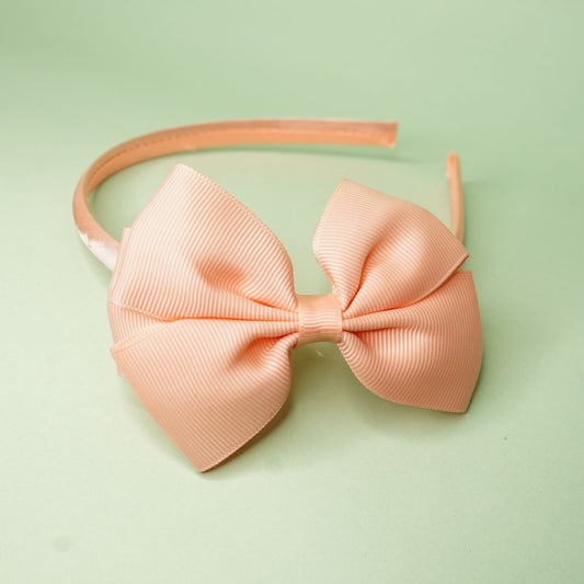 Pink bow headband