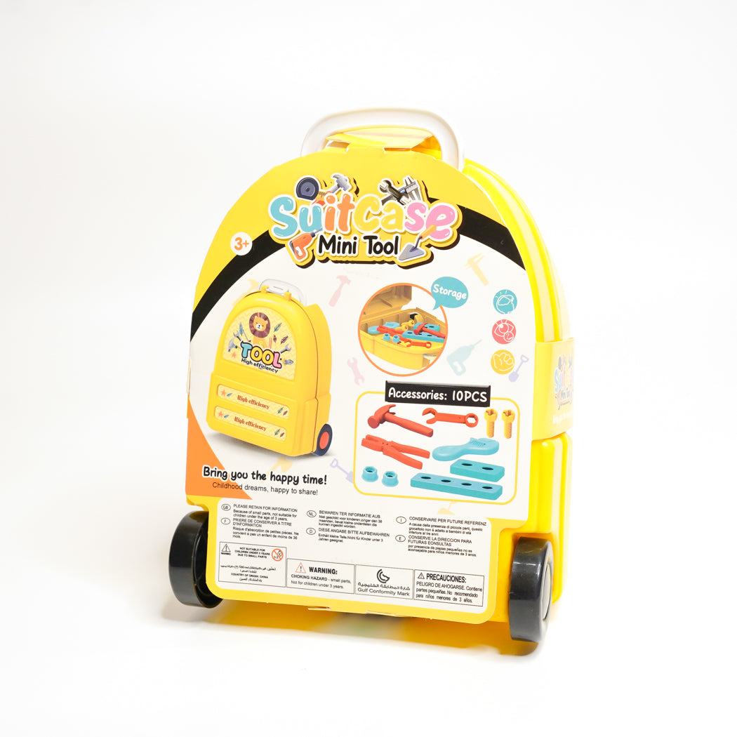 Suitcase yellow mini tool set