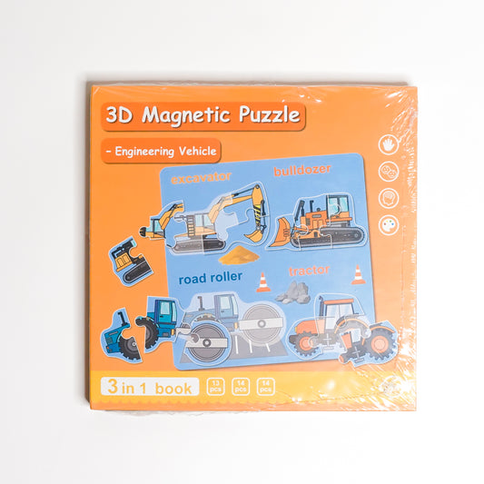 Engineering Vehicle 3D magnetic puzzle brain game