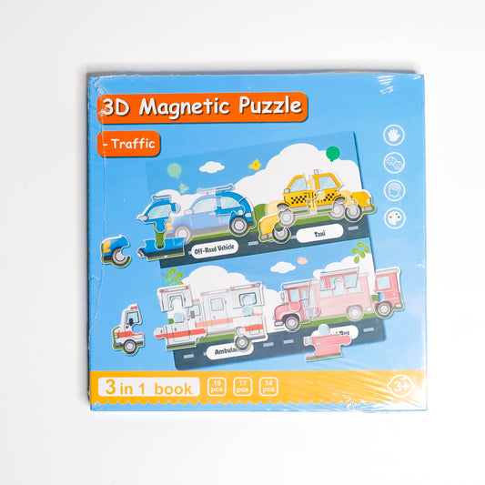 Traffic 3D magnetic puzzle brain game