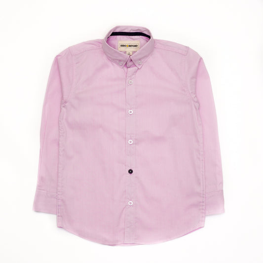 Pink Micro-Check Button-Up Shirt