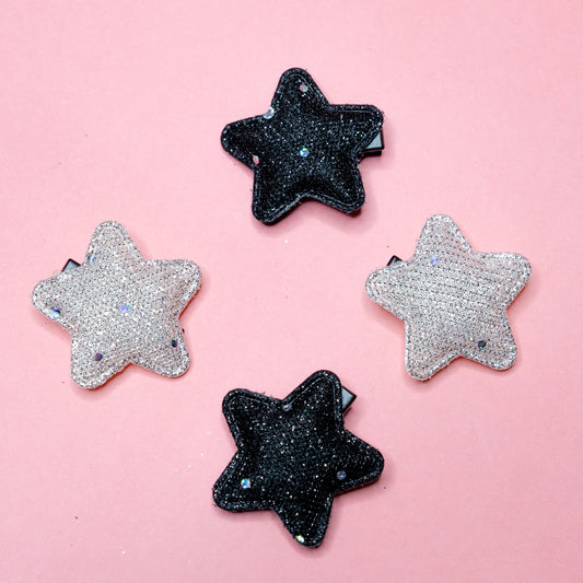 Shimmering Star theme hairclips