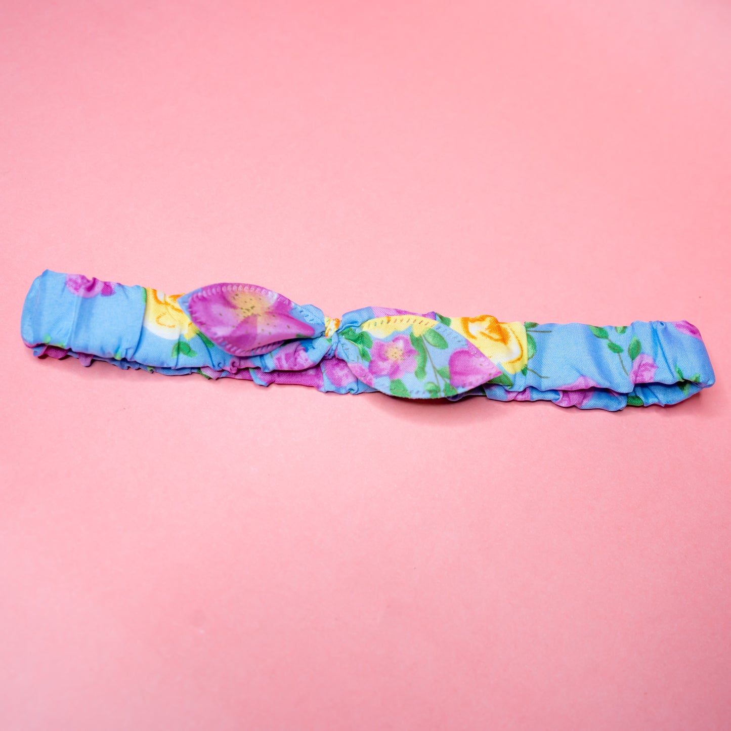 Floral printed elastic headband