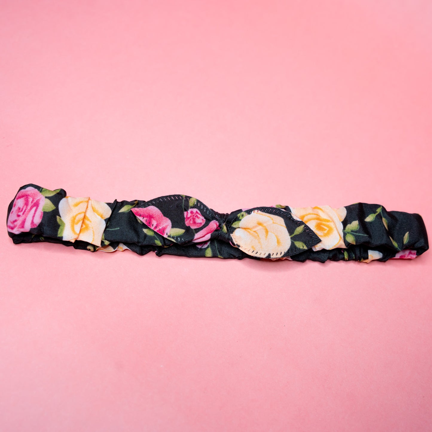 Floral printed elastic headband