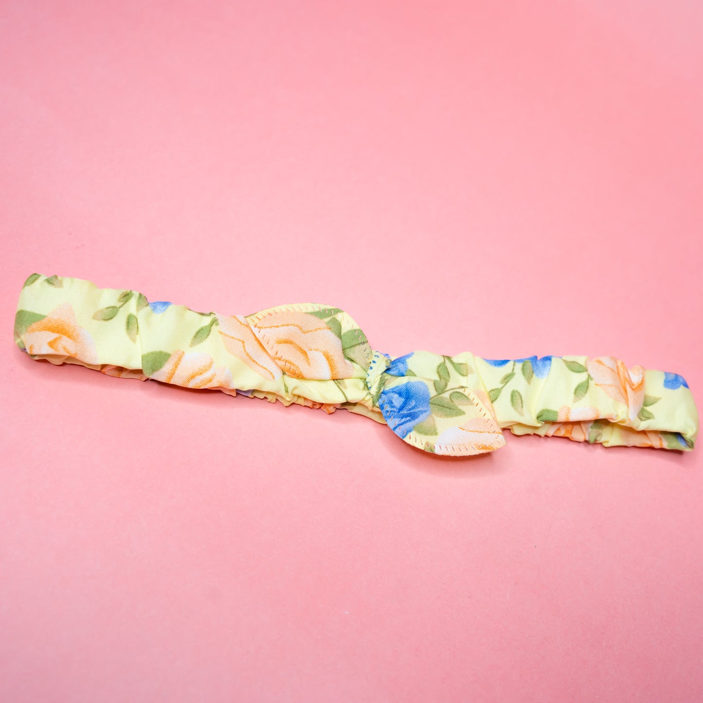 Floral printed elastic headband