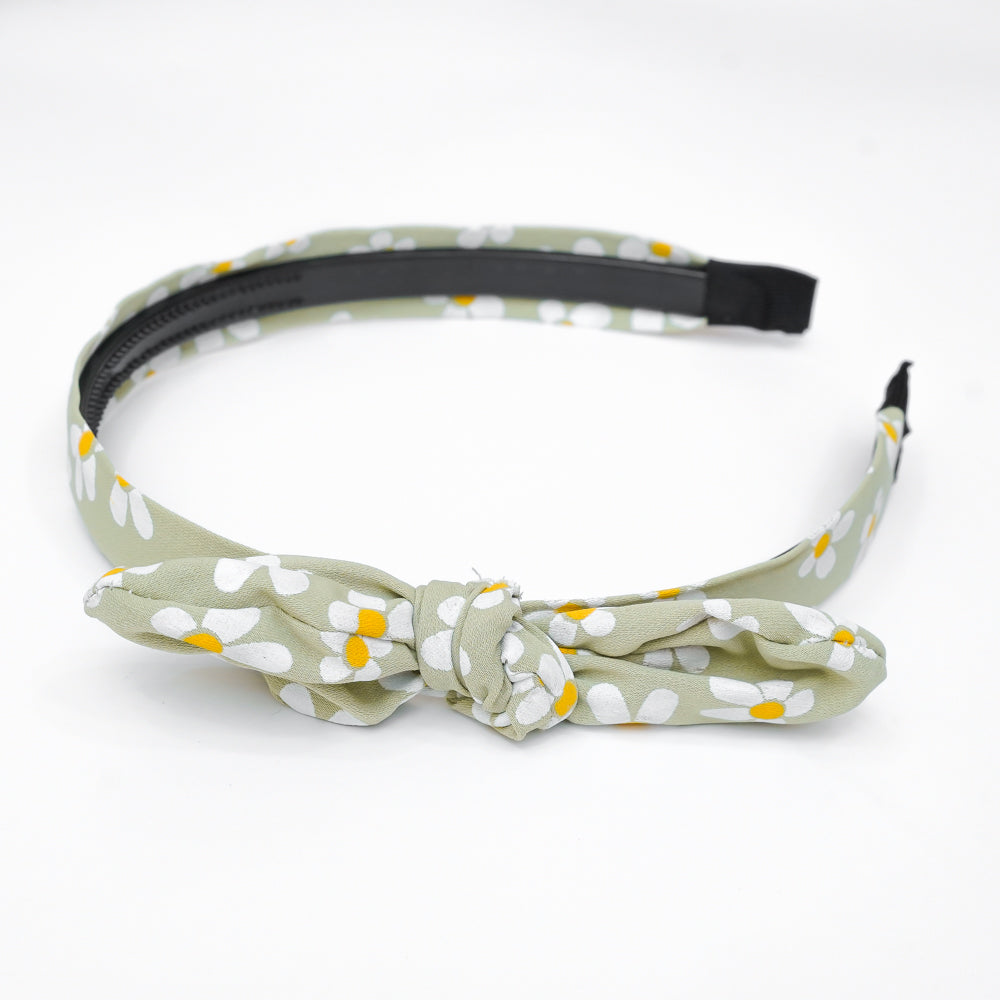 Floral printed headband