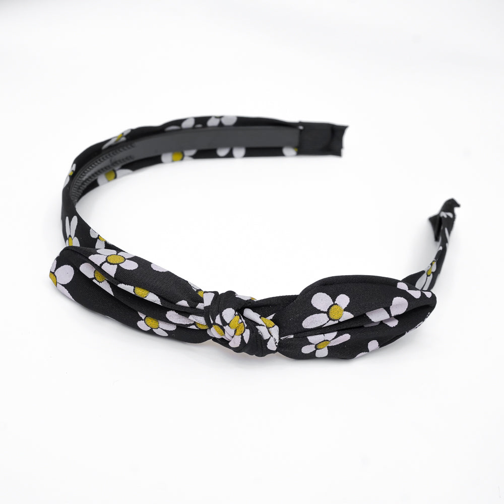 Floral printed headband