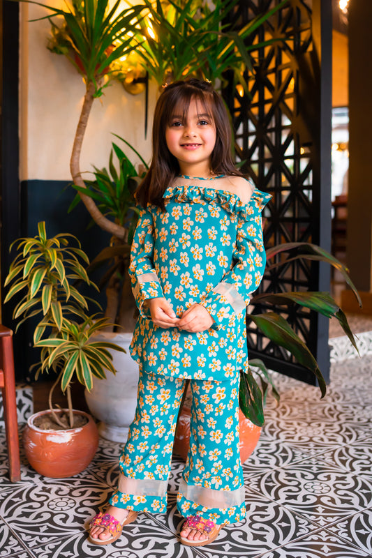 Jade Fusion Chiffon Set