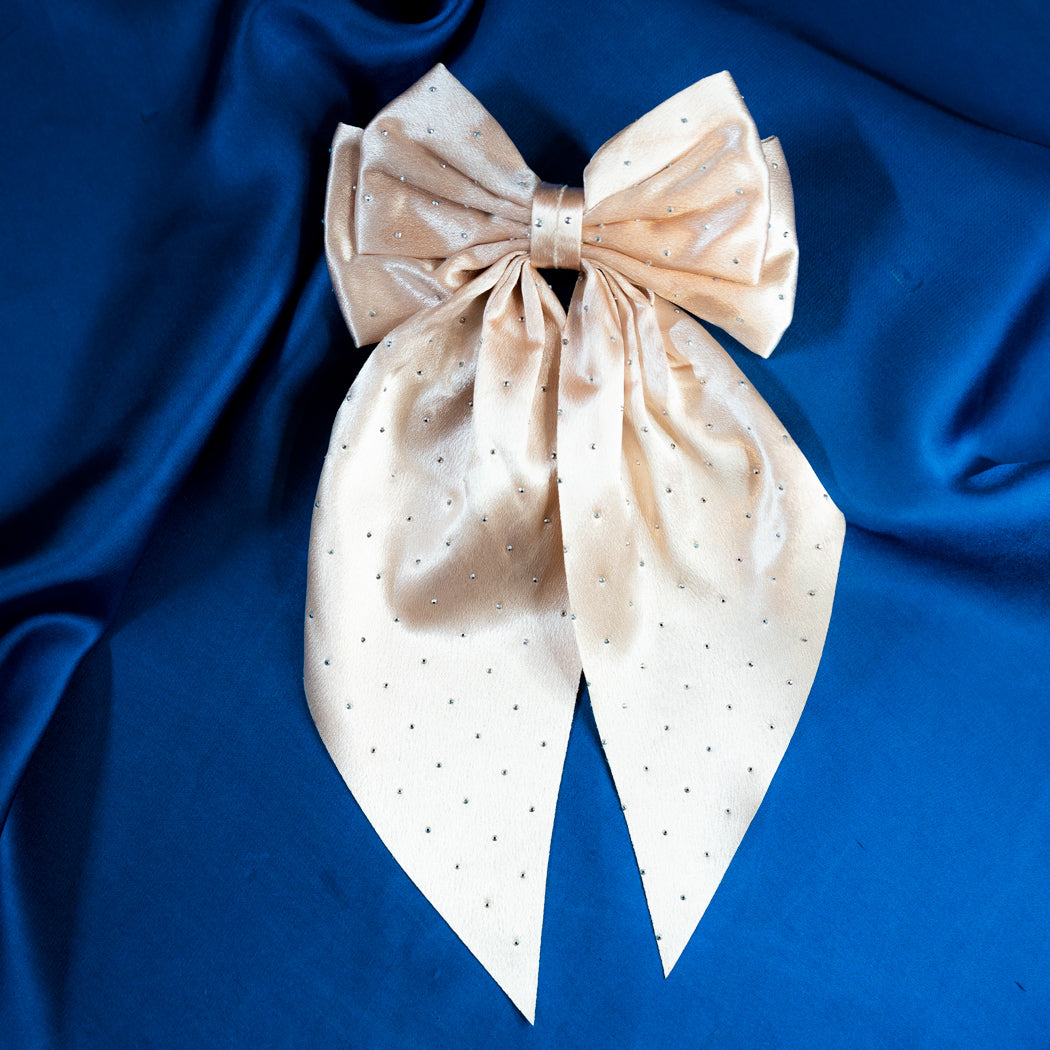 Rose Gold Beaded premium long bow