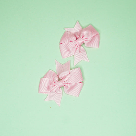 Stylish Baby-pink bow hairclip