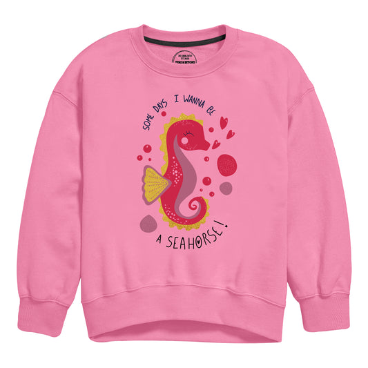 Seahorse Sweatshirt, Tops for Girls