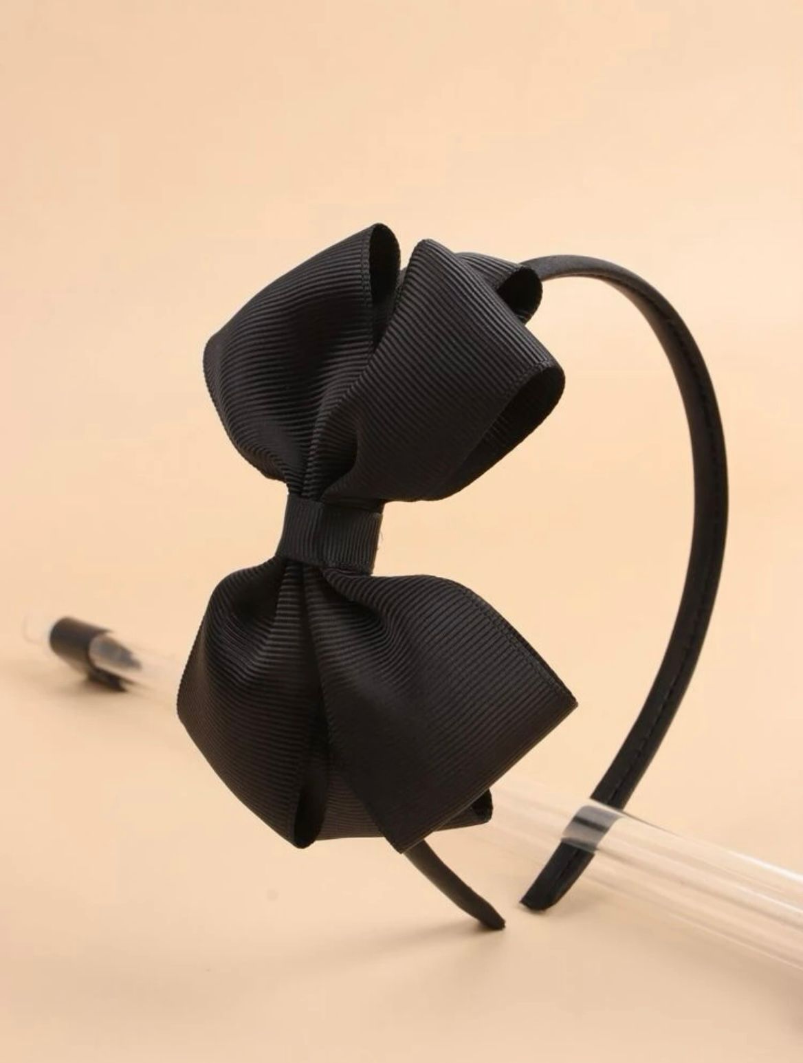 Black bow headband