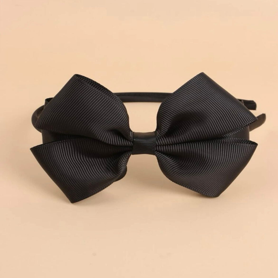 Black bow headband