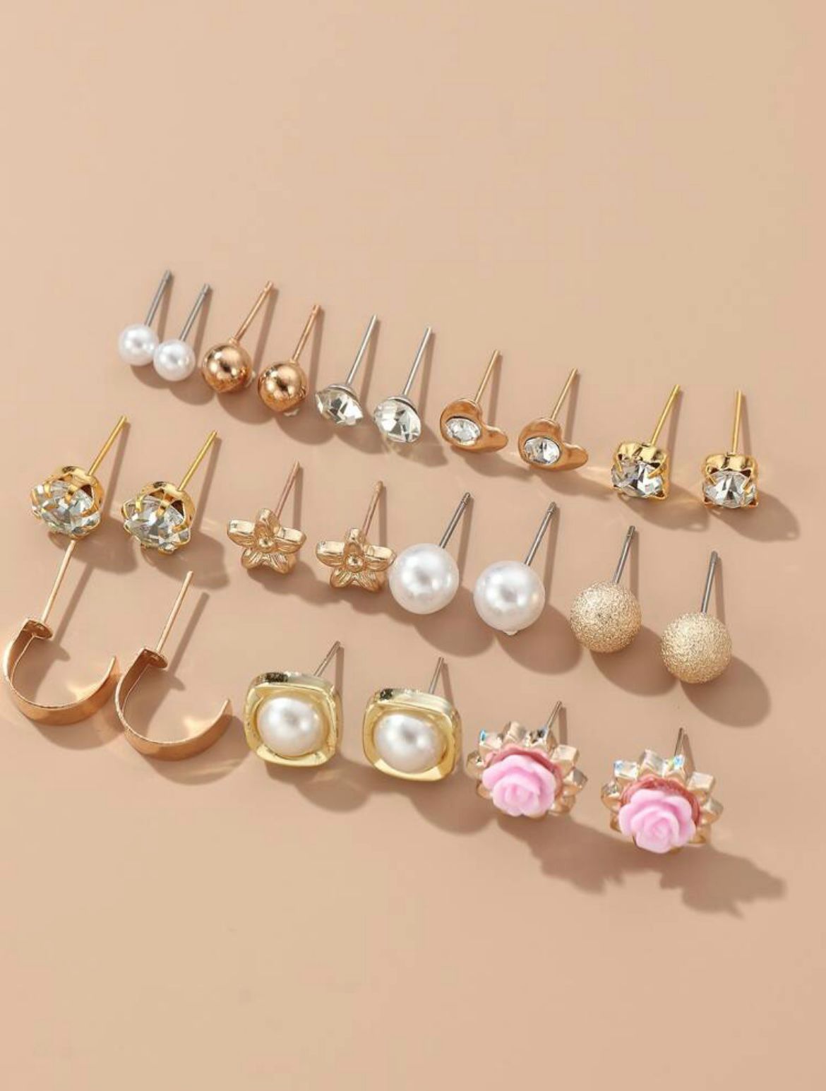 Multi stud earrings