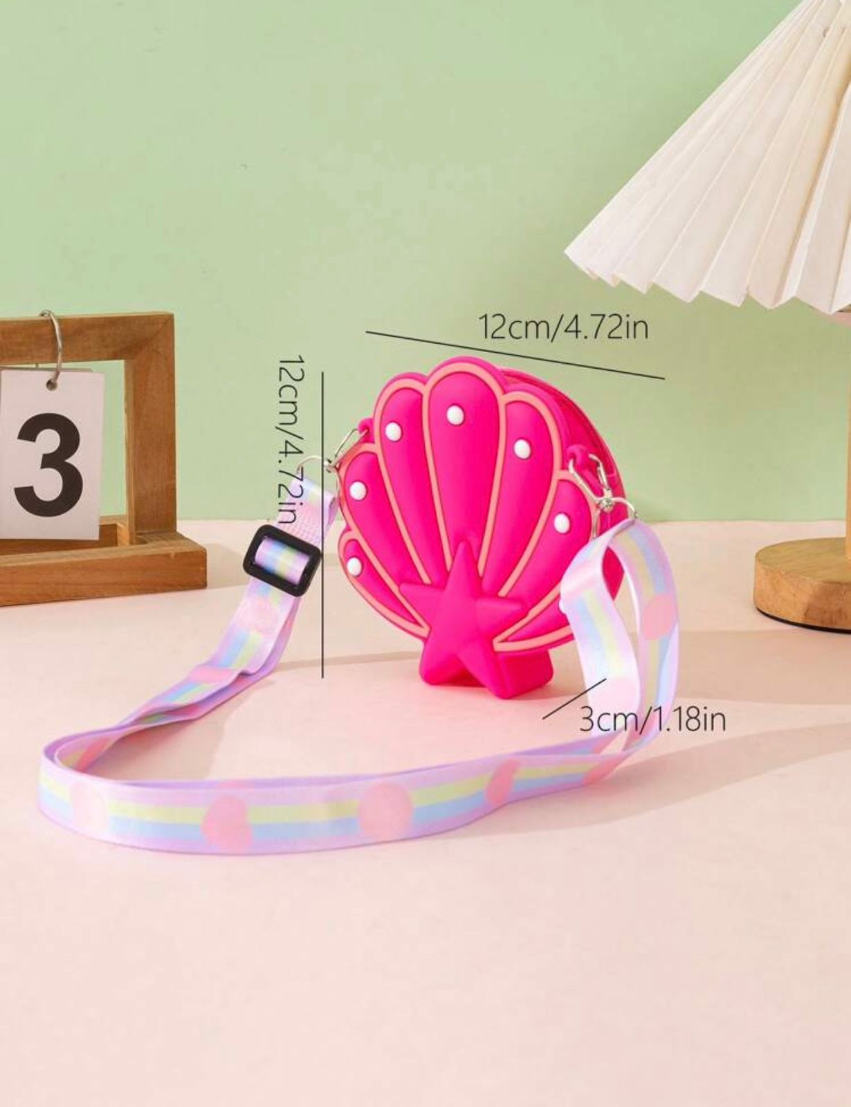 Pink Seashell Pop-up Bag