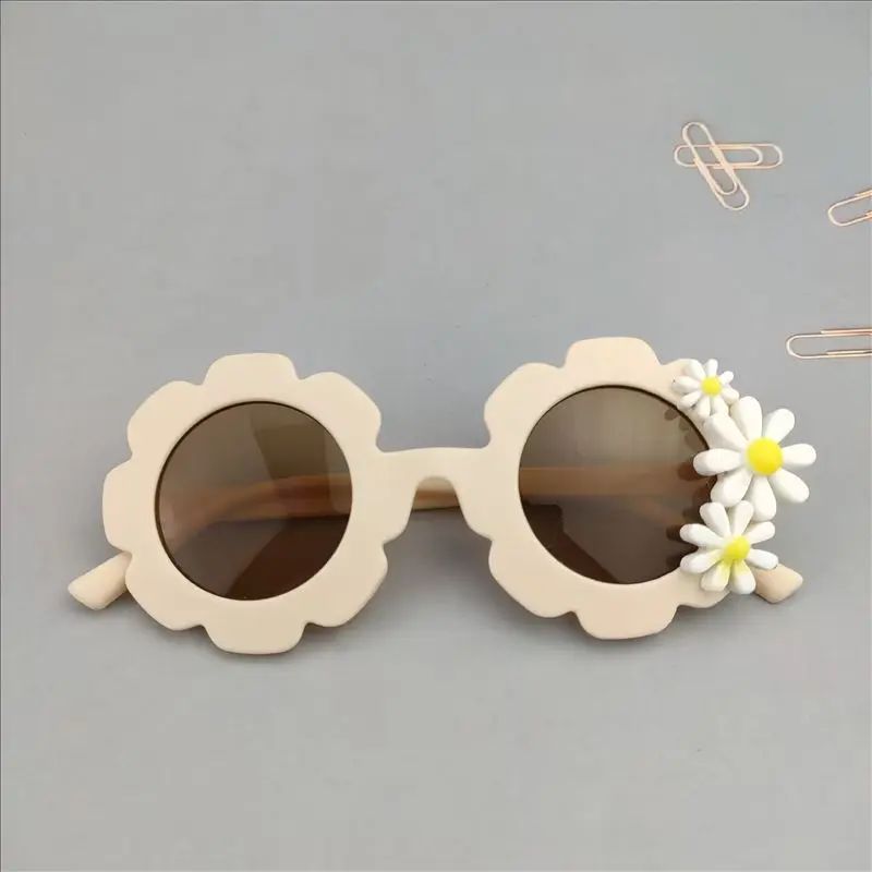 Girls Daisy Floral Framed Sunglasses