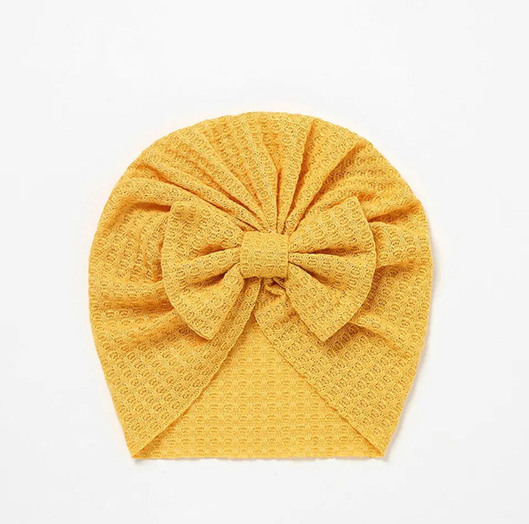 Mustard baby turban