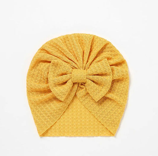 Mustard baby turban