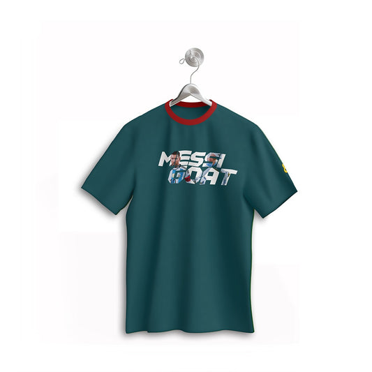 MESSI GOAT Teal Sports T-Shirt