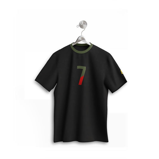 Ronaldo Black Sports T-shirt