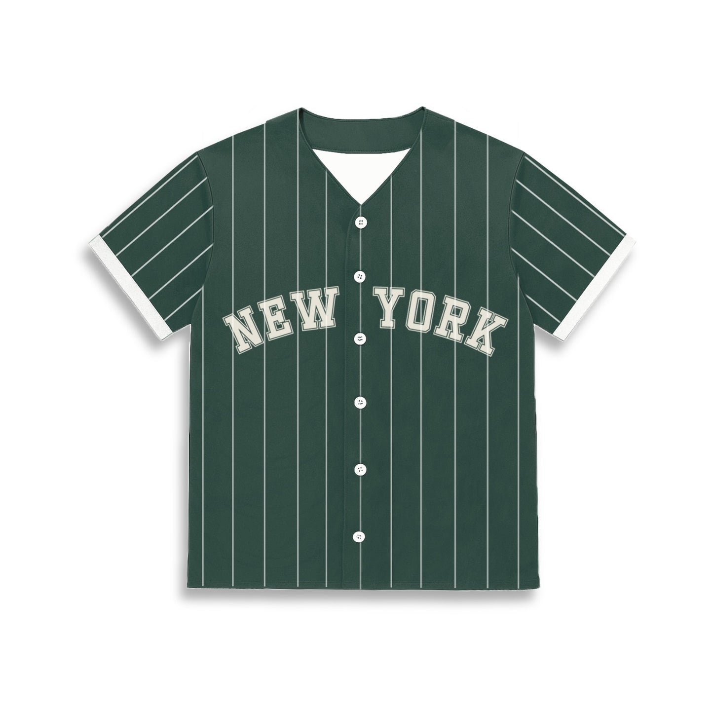 Green striped Baseball Jersey