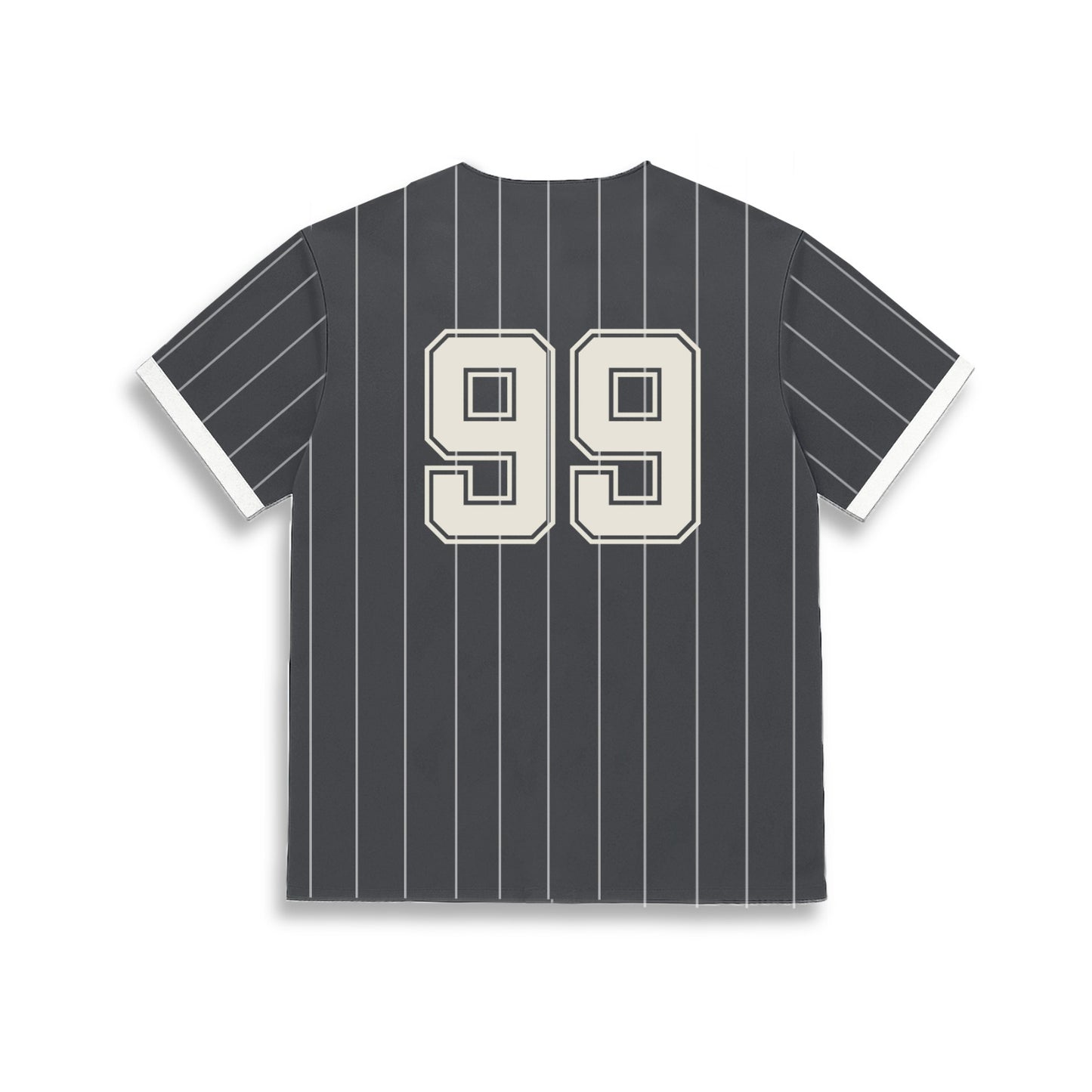Grey striped Baseball Jersey