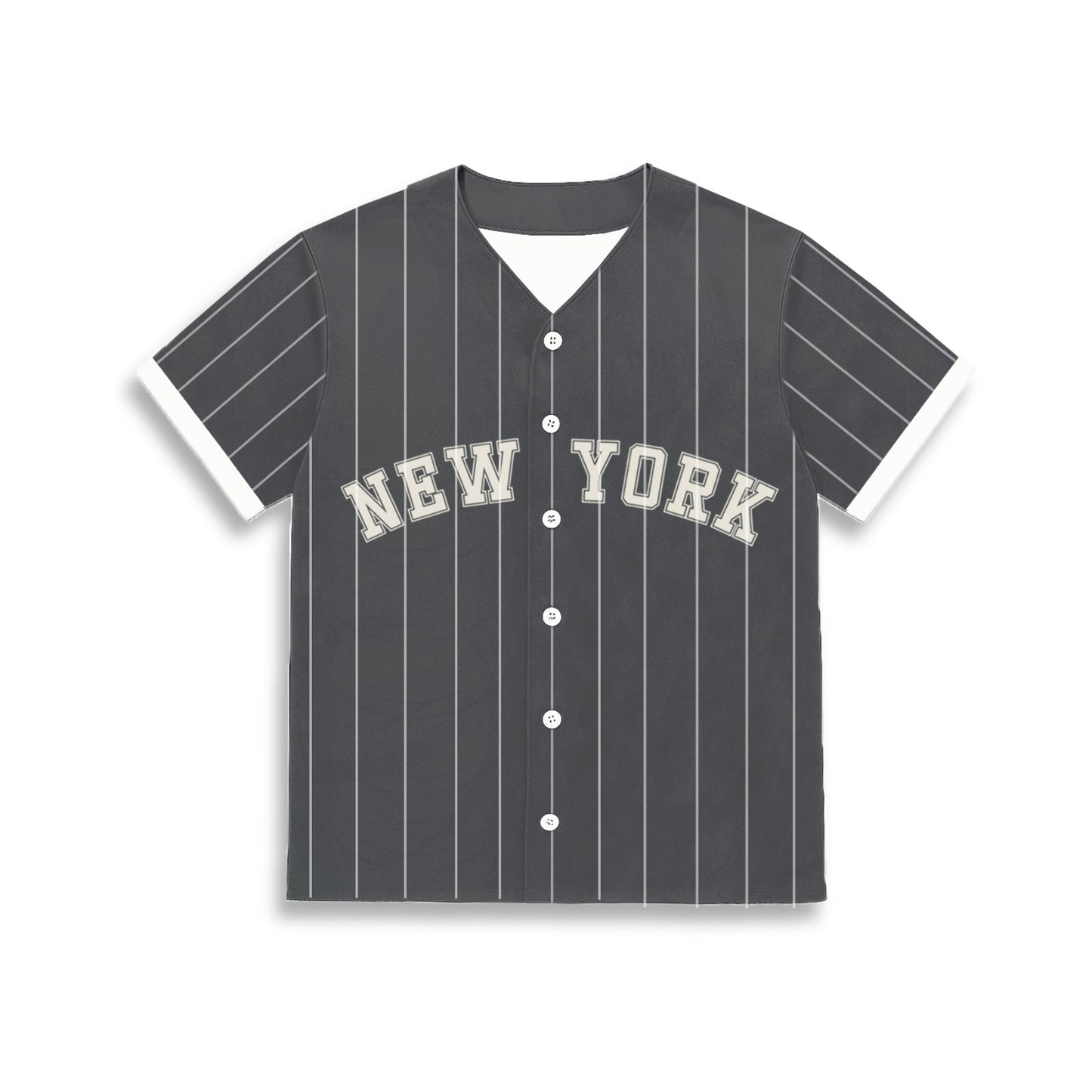Grey striped Baseball Jersey