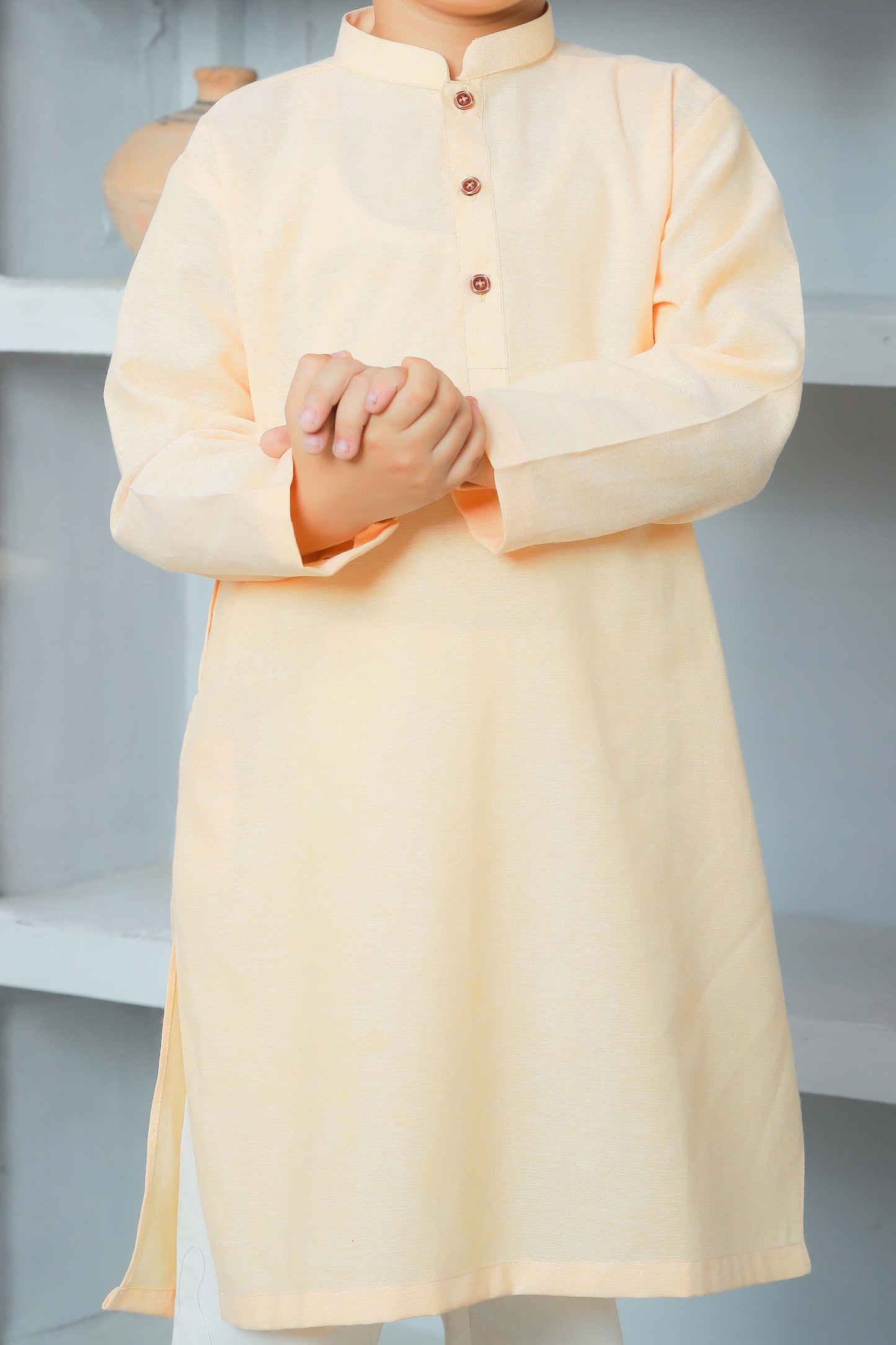 Peach Kurta for Boys