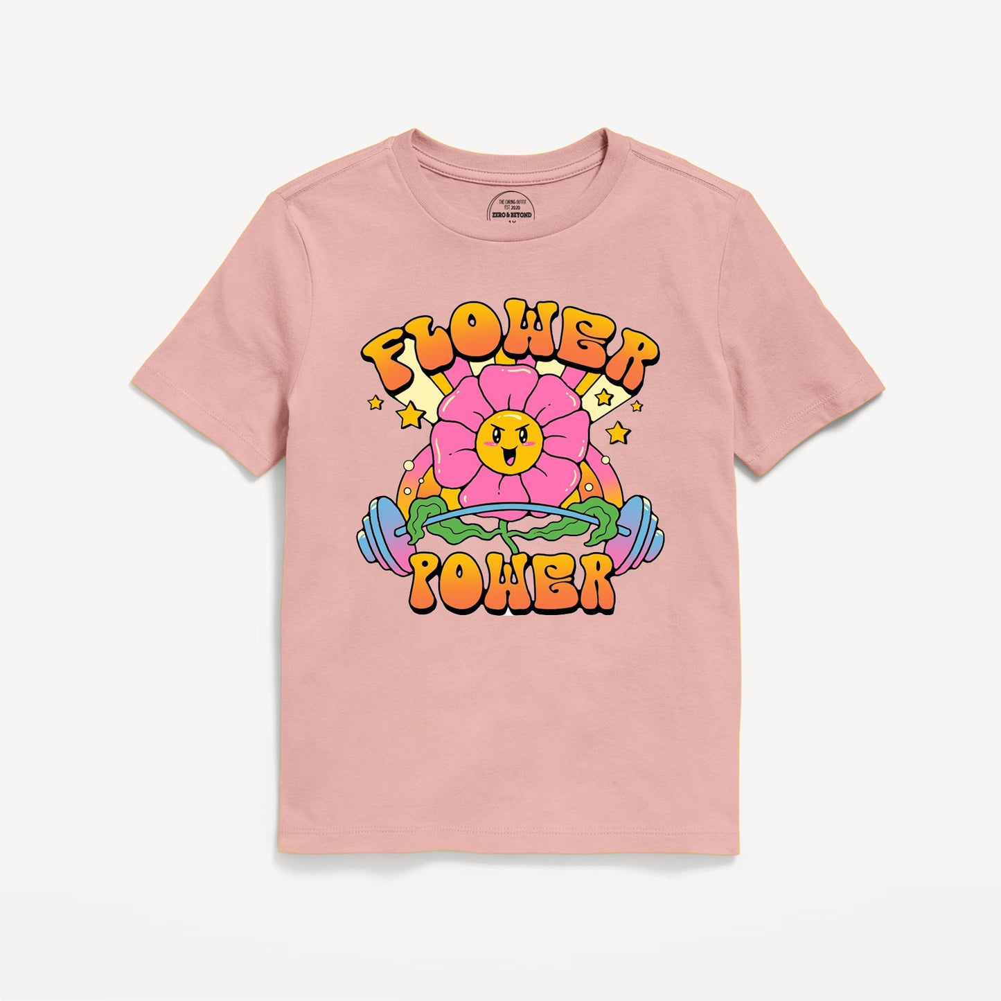 Pink Flower Graphic T-Shirt