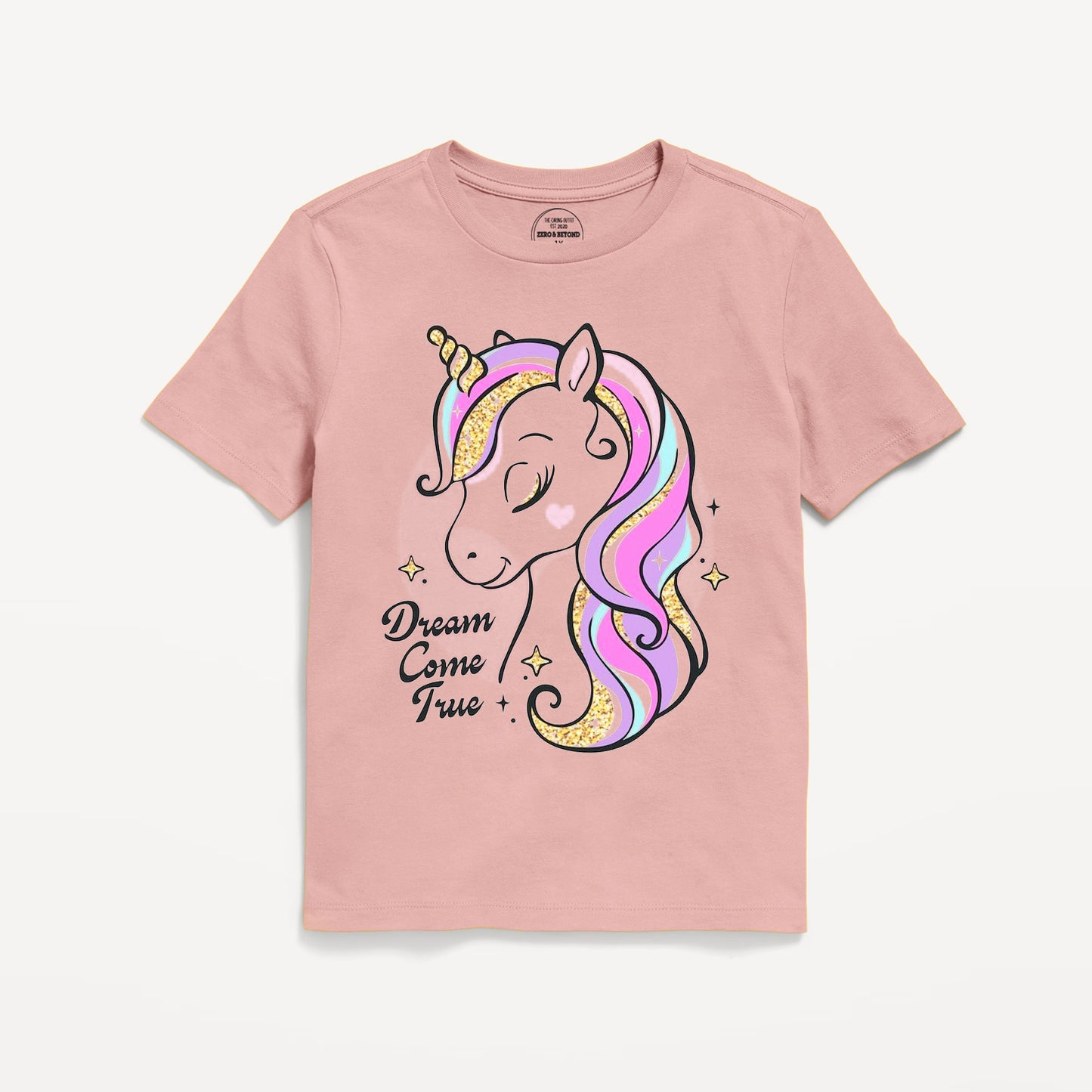 Pink Unicorn Graphic T-Shirt
