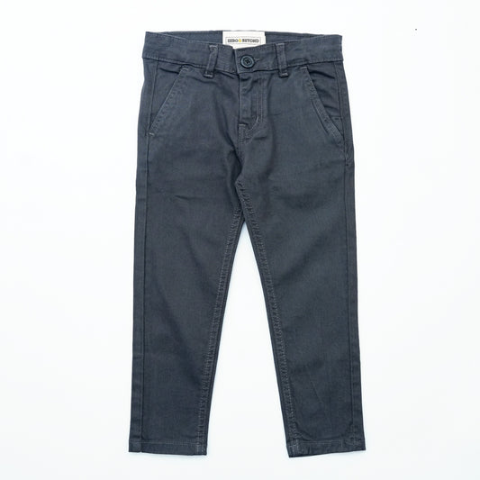 Kids Dark Grey Chino Pants