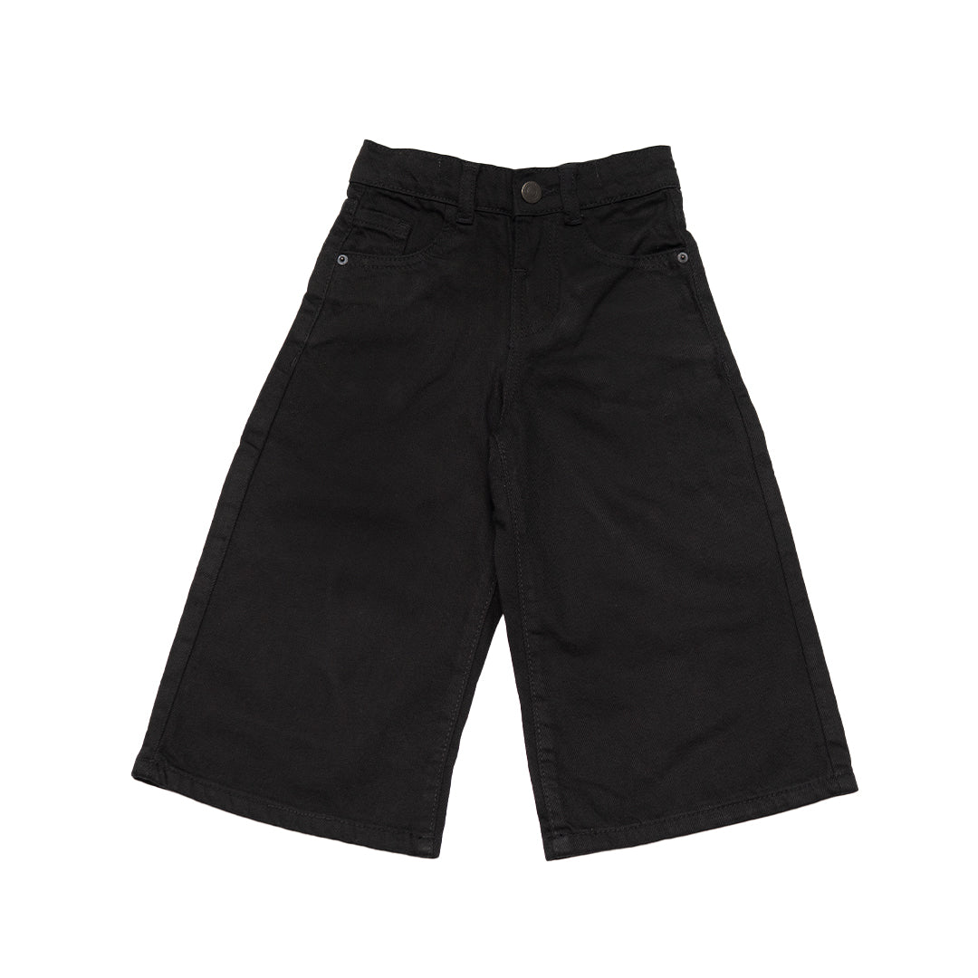 Girls Black Culottes jeans
