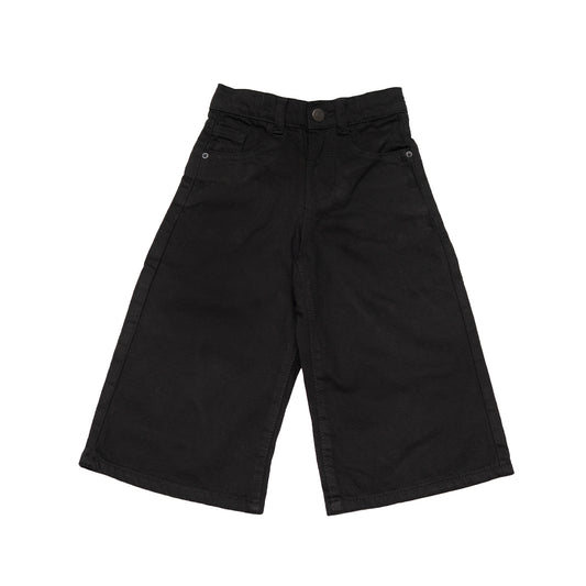 Girls Black Culottes jeans