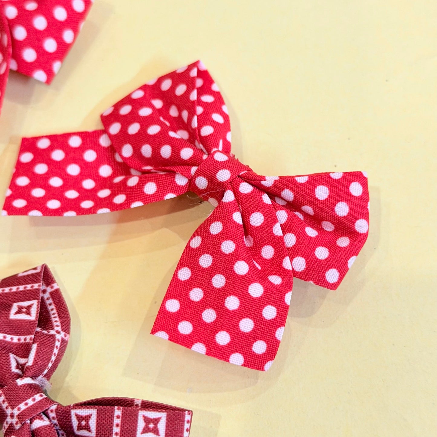 Red & Maroon Theme  Hairclips