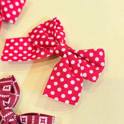 Red & Maroon Theme  Hairclips
