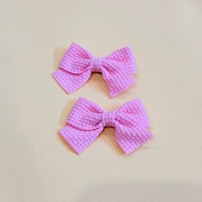 Solid Theme Bow Hairclips