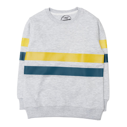 Grey Striped Sweatshirt