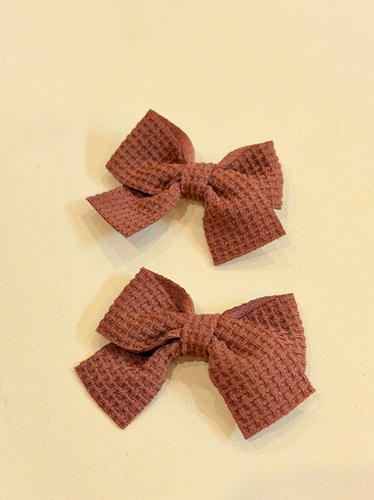 Solid Theme Bow Hairclips
