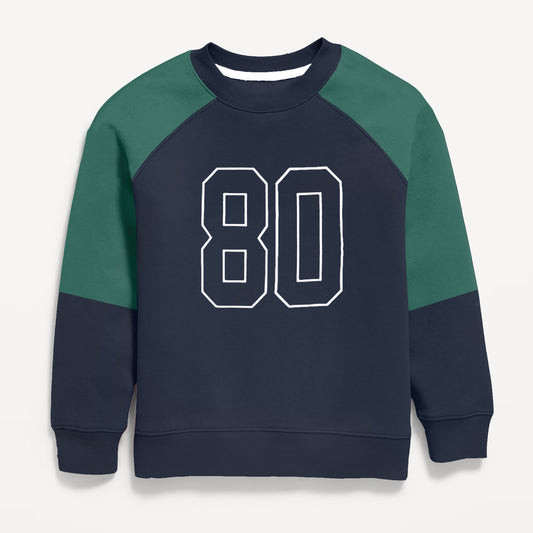 Navy Raglan Sweatshirt